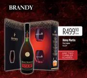 Remy Martin Fine Cognac V.S.O.P With Two Tumbler Glasses-750ml