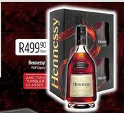 Hennessy VSOP Cognac With Two Tumbler Glasses-750ml