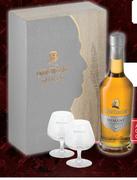 Oudemeester V.S.O.B Demant Potstilled Brandy With Two Cognac Glasses-750ml