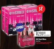 4th Street Wines Sweet Rose-4x3L & 6x300ml