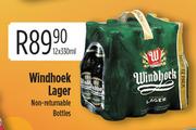 Windhoek Lager Non-Returnable Bottles-12x330ml
