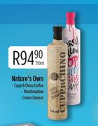 Nature's Own Cupp N Chino Coffee, Marshmallow Cream Liqueur-750ml