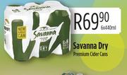 Savanna Dry Premium Cider Cans-6x440ml