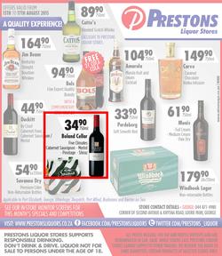 Prestons Liquor Stores (13 Aug - 17 Aug 2015), page 1