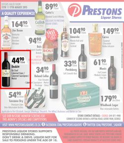 Prestons Liquor Stores (13 Aug - 17 Aug 2015), page 1