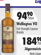 Wellington VO Full Strength Liqueur Brandy-750ml