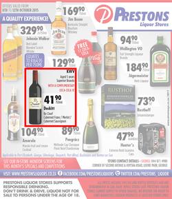 Prestons Liquor Stores (08 Oct - 12 Oct), page 1