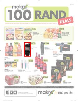Makro : R100 Deals Promo (19 Jul - 21 Aug 2016), page 1