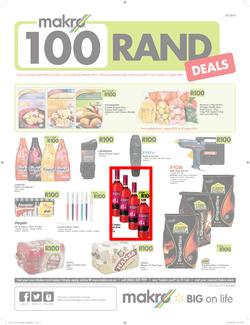 Makro : R100 Deals Promo (19 Jul - 21 Aug 2016), page 1