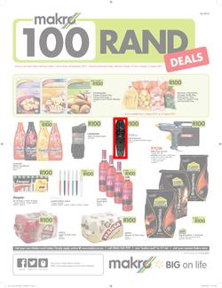 Makro : R100 Deals Promo (19 Jul - 21 Aug 2016), page 1
