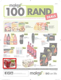 Makro : R100 Deals Promo (19 Jul - 21 Aug 2016), page 1