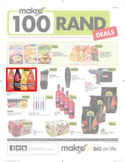 Makro : R100 Deals Promo (19 Jul - 21 Aug 2016), page 1