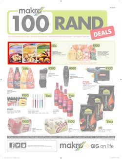 Makro : R100 Deals Promo (19 Jul - 21 Aug 2016), page 1