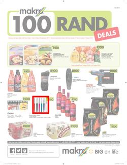 Makro : R100 Deals Promo (19 Jul - 21 Aug 2016), page 1