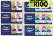 Kleenex Pocket Packs(All Variants)-10 x 2Ply Or 8 x 3Ply-For Any 6 Packs