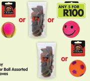 Ol'Roy Rubber Ball Assorted Or Hooves 15's-For Any 5 