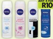 Nivea Aerosol Deodorant(All Variants)-4 x 150ml