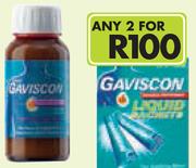 Gaviscon Liquid 150ml Or Advance Sachets(All Variants) 10ml-Any 2