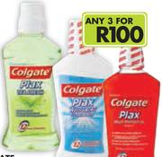 Colgate Plax Mouthwash Base Range(All Variants)-3x500ml