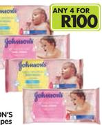 Johnson's Baby Wipes(All Variants)-4x72's Pack