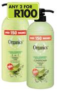 Organics Shampoo Or Conditioner(All Variants)-2x1Ltr