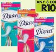 Discreet Panty Liners(All Variants)-3x60's Pack