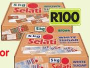 Selati Brown Or White Sugar(Tube Sachets)-5Kg