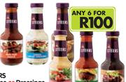 Steers Sauces Or Dressings(All Variants)-6x375ml