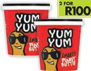 Yum Yum Smooth Peanut Butter-2x1Kg