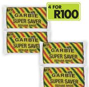 Garbie Super Saver Refuse Bags-4x20's Pack