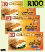 I&J Chicken Burgers-3 x 400g