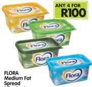 Flora Medium Fat Spread(All Variants)-4x500g