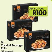 M Cocktail Sausage Rolls(All variants)-3 x 30's Pack