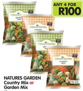 Natures Garden Country Mix Or Garden Mix-4 x 1Kg
