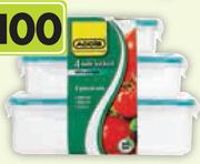 Addis 3 Piece 4 Sided Locked Food Saver Set