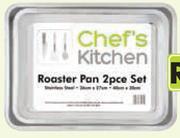 Caterers Choice 36cm And 40cm 2 Piece Roasting Pan Set