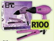EHC Mini Hairdryer Plus Mini Hair Straightener