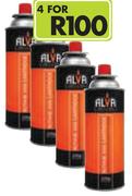 Alva 220g Butane Canister-For 4