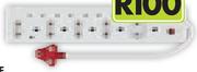 Suede 10 Way Surge Multi Plug