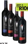 Black Tie Cabernet Sauvignon, Merlot, Merlot/Cabernet Or Natural Sweet Shiraz-4x750ml
