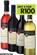 Robertson Chapel, Dry Red, Semi Sweet, Natural Sweet Red, Dry White Or Sweet Rose-4x750ml