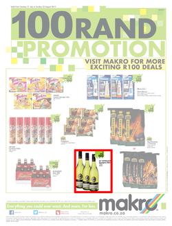 Makro : 100 Rand Promotion (21 Jul - 23 Aug 2015), page 1