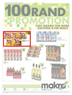 Makro : 100 Rand Promotion (21 Jul - 23 Aug 2015), page 1