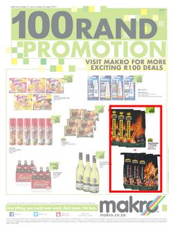Makro : 100 Rand Promotion (21 Jul - 23 Aug 2015), page 1