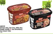 Nestle KitKat, Rolo, Bar One, Milky Bar, Dialite Vanilla Or Jive Strawberry Ice Cream Tubs-2x1.5L