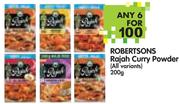 Robertsons Rajah Curry Powder(All Variants)-6x200g