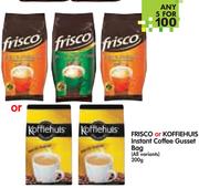 Frisco Or Koffiehuis Instant Coffee Gusset Bag(All Variants)-5x200g