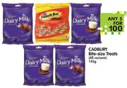 Cadbury Bite-Size Treats(All Variants)-5x145g