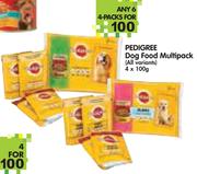 Pedigree Dog Food Multipack(All Variants)-6x4x100g