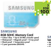 Samsung 8GB SDHC Memory Card-3nos